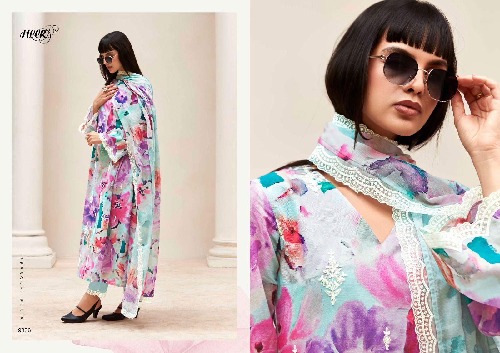 Kashmiri Garden By Kimora Linen Embroidery Printed Dress Material Wholesale Shop In Surat